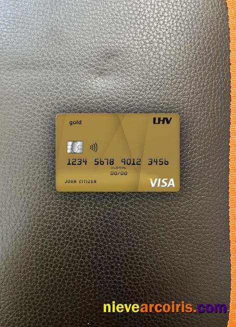 United Kingdom LHV bank visa gold photolook